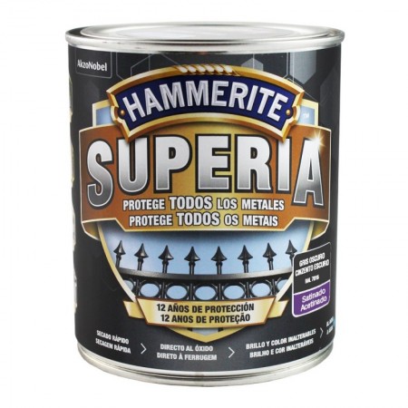 Comprar Superia Satinado Gris Oscuro 0.750 L Hammerite 36378 al Mejor Precio