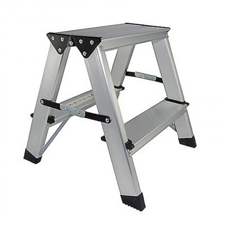 Comprar Taburete Aluminio Plegable 2 Peldaños 37X37 Cm Kormax 130101 al Mejor Precio