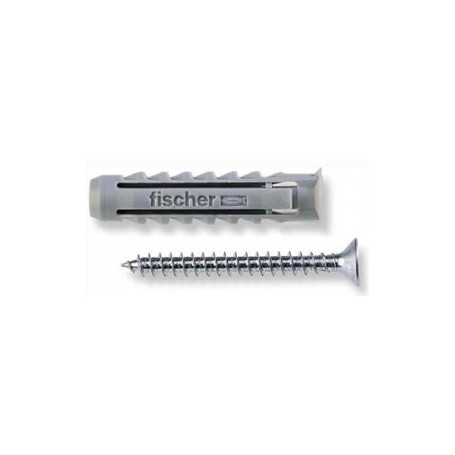 Comprar Tacos Fischer Sx- 6 Con Tornillo Caja 100 Fischer 140100 al Mejor Precio
