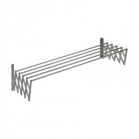 Comprar Tendedero Mural Extensible 140 Cm Aluminio Wurko 287251 al Mejor Precio