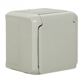 Comprar Toma Ip44 2P+T Gris Forix Legrand 224016 al Mejor Precio