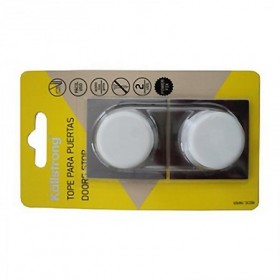 Comprar Tope Puerta Adhesivo Blanco Inox Blist-2 Kallstrong 220109 al Mejor Precio