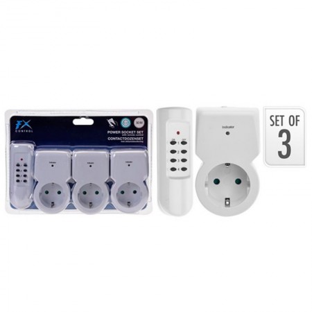 Comprar 3 Enchufes Con Mando Blister Fxcontrol 140640 al Mejor Precio