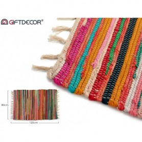 Comprar Alfombra Jarapa Multicolor 80X120 Cm  Giftdecor 22061 al Mejor Precio