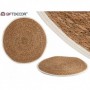 Comprar Alfombra Natural Borde Blanco 80 Cm  Giftdecor 22065 al Mejor Precio