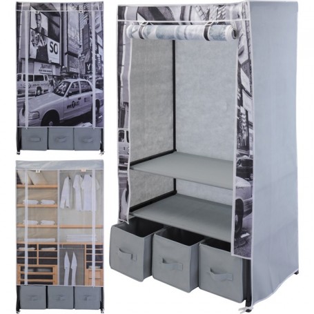 Comprar Armario Desmontable 3 Cajones 160X88X50 Cm  Storage 208060 al Mejor Precio