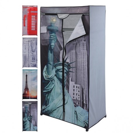 Comprar Armario Desmontable Decorada 75X45X160 Cm.  Storage 208058 al Mejor Precio