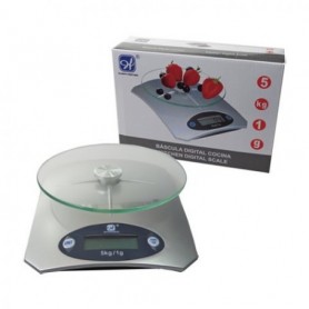 Comprar Balanza Plato Vidrio 5Kg/1Gr  Happyfriends 30149 al Mejor Precio