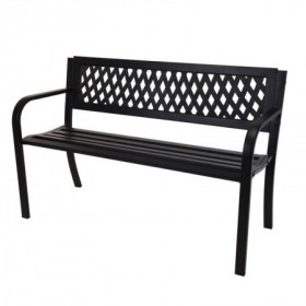 Comprar Banco Metalico 119X75 Cm Negro  Importacion 206826 al Mejor Precio