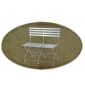 Comprar Banco Plegable Chapa Blanco  Progarden 206798 al Mejor Precio
