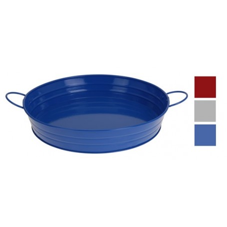 Comprar Bandeja Chapa Pintada Con Asas 33 Cm  Importacion 143548 al Mejor Precio