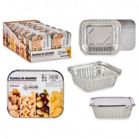 Comprar Bandejas Aluminio + Tapa 14X12X5 Cm Lote 10 Arteregal 15035 al Mejor Precio