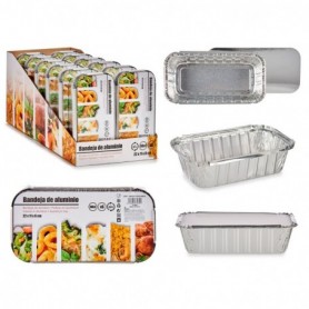 Comprar Bandejas Aluminio + Tapa 22X11X6 Cm Lote 6 Arteregal 15036 al Mejor Precio