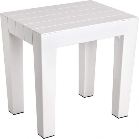 Comprar Banqueta Lombok Blanco 41X38X29 Cm  Tatay 238020 al Mejor Precio