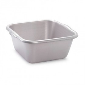 Comprar Barreño Cuadrado 10 L Plata  Plasticforte 35261 al Mejor Precio