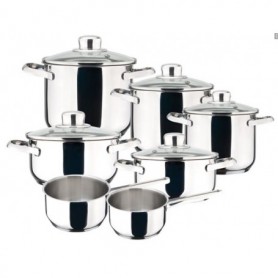 Comprar Bateria Inoxidable Dux 7 Piezas 12 Elementos  Magefesa 2207 al Mejor Precio