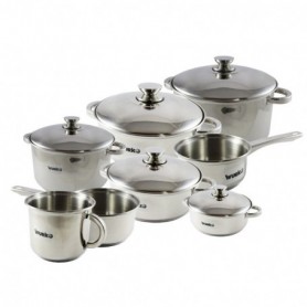 Comprar Bateria Inoxidable Kora 13 Elementos 8 Piezas  Wurko 172195 al Mejor Precio