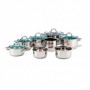 Comprar Bateria Tapa Vidrio Otawa 13 Elementos 8 Piezas  Arcuisine 1502 al Mejor Precio