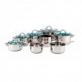 Comprar Bateria Tapa Vidrio Otawa 13 Elementos 8 Piezas  Arcuisine 1502 al Mejor Precio
