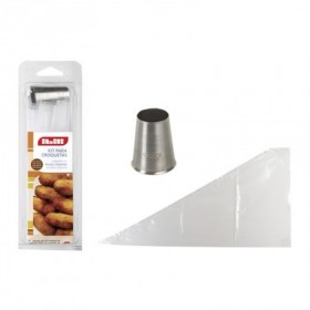 Comprar Boquilla + 10 Mangas Croquetas Blister Ibili 12063 al Mejor Precio