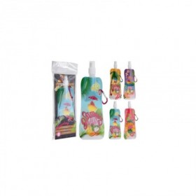 Comprar Botella Flexible Decorada+ Mosqueton 450 Ml  Importacion 207006 al Mejor Precio