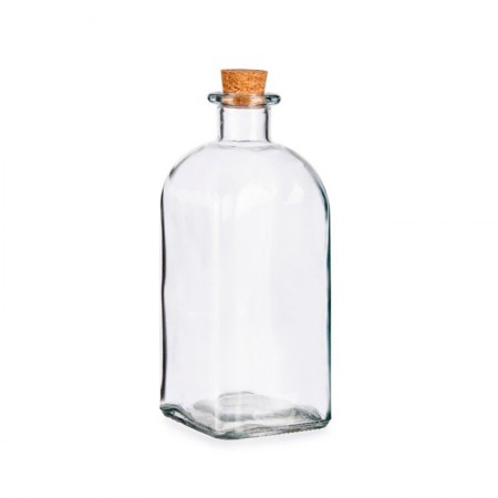 Comprar Botella Frasca Vidrio + Tapon 1 Litro  Vivalto 20448 al Mejor Precio