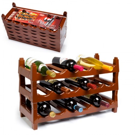 Comprar Botellero Apilable 6 Botellas  Plasticforte 35147 al Mejor Precio
