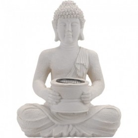 Comprar Buda Luz Solar 22X31 Cm Blanco  Importacion 143024 al Mejor Precio