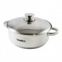 Comprar Cacerola Inoxidable Semiabombada Kora 26 Cm  Wurko 172175 al Mejor Precio