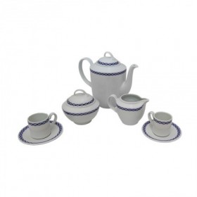 Comprar Cafe 27 Piezas Aloia Elegance Azul Juego Santa Clara 322015 al Mejor Precio