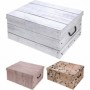 Comprar Caja Carton Decorado Maderas 37X30X16 Cm   Storage 31138 al Mejor Precio