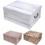 Comprar Caja Carton Decorado Maderas 37X30X16 Cm   Storage 31138 al Mejor Precio