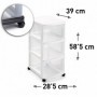 Comprar Cajonera Tamesis 3 Cajones Ruedas Blanca  Plasticforte 35274 al Mejor Precio