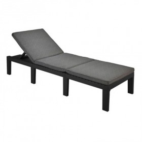 Comprar Cama Resina Haiti Antracita + Cojin  Progarden 206590 al Mejor Precio