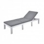 Comprar Cama Resina Haiti Blanca + Cojin  Progarden 206589 al Mejor Precio