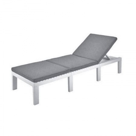 Comprar Cama Resina Haiti Blanca + Cojin  Progarden 206589 al Mejor Precio