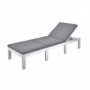 Comprar Cama Resina Haiti Blanca + Cojin  Progarden 206589 al Mejor Precio