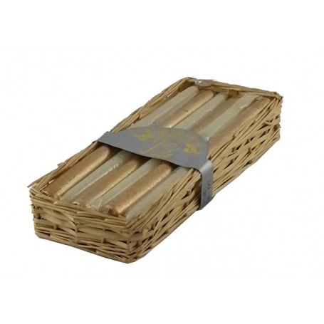 Comprar Canasta 12 Velas Navidad Blanco/Oro  Importacion 25020 al Mejor Precio
