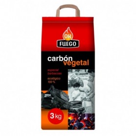 Comprar Carbon Vegetal 3 Kg  Okfuego 87007 al Mejor Precio