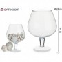 Comprar Centro Mesa Copa Coñac Vidrio 24X31 Cm  Giftdecor 20453 al Mejor Precio