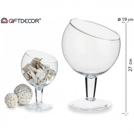 Comprar Centro Mesa Copa Cortada 19X27 Cm 53285  Giftdecor  20459 al Mejor Precio
