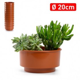 Comprar Centro Mesa Maceta 19,5 Cm Terracota  Plasticforte 35107 al Mejor Precio