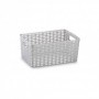Comprar Cesta Mimbre 29X19,5 Cm Plata  Plasticforte 35137 al Mejor Precio