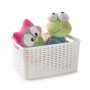 Comprar Cesta Rattan 38X28 Cm Blanca  Plasticforte 35250 al Mejor Precio
