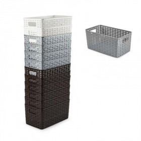 Comprar Cesta Rattan N1 5L 28X15 Cm Surtida  Plasticforte 35282 al Mejor Precio