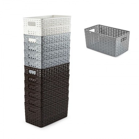 Comprar Cesta Rattan N1 5L 28X15 Cm Surtida  Plasticforte 35282 al Mejor Precio
