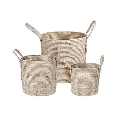 Comprar Cestas Asas Cuerda 33 Cm Lote 3 Importacion 224011 al Mejor Precio