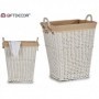 Comprar Cesto Ropa Mimbre Rectangular Blanco  Giftdecor 224034 al Mejor Precio