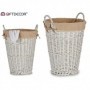 Comprar Cesto Ropa Mimbre Redondo Blanco  Giftdecor 224032 al Mejor Precio