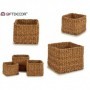 Comprar Cestos Esparto Cuadrados Altos 3 Piezas Juego 3 Giftdecor 224013 al Mejor Precio
